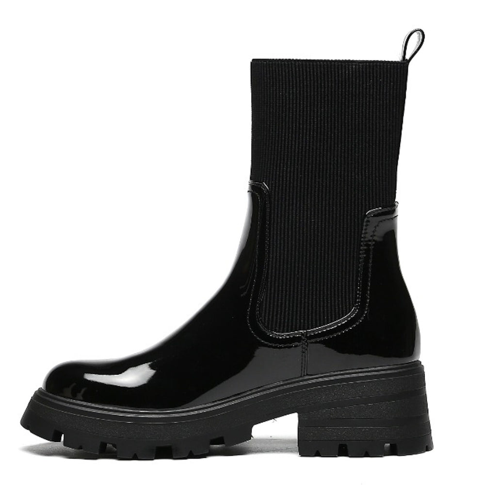 Smile Favorites Sock Schwarz Lack