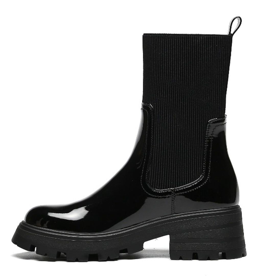 Smile Favorites Sock Schwarz Lack