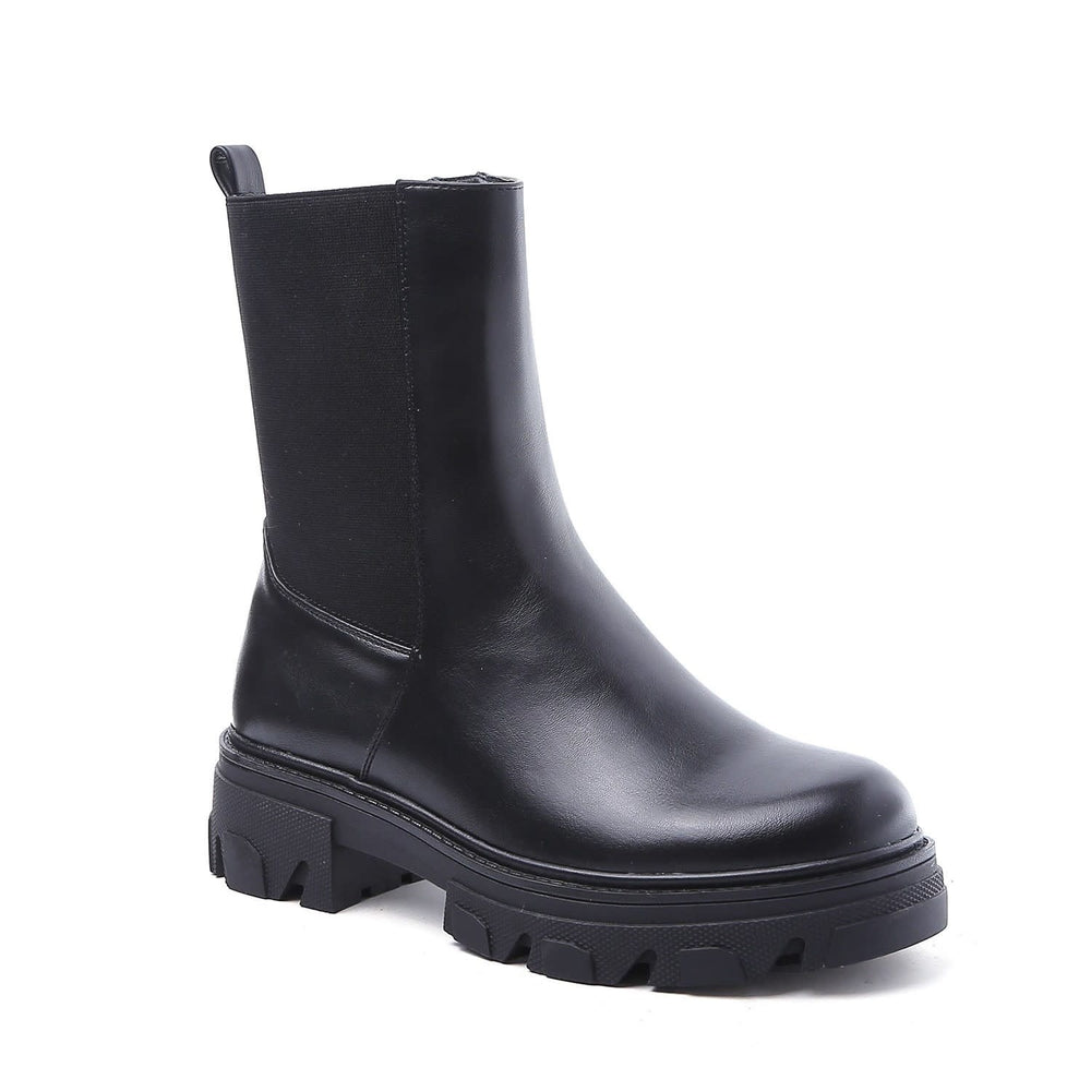 Smile Favorites Chelsea Boots Schwarzes Plateau