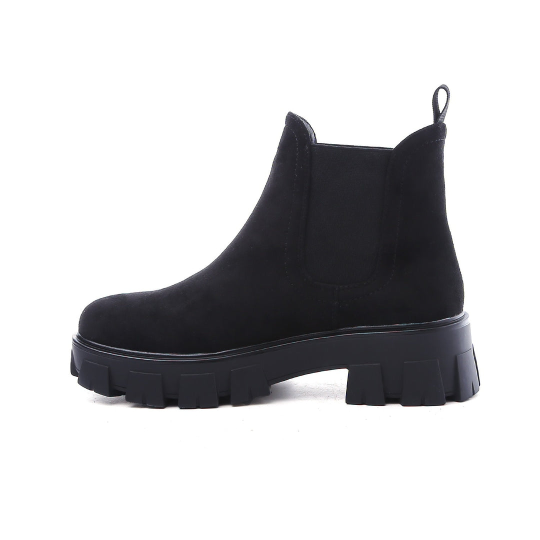 Smile Favorites Chelsea-Stiefel Schwarzes Wildleder