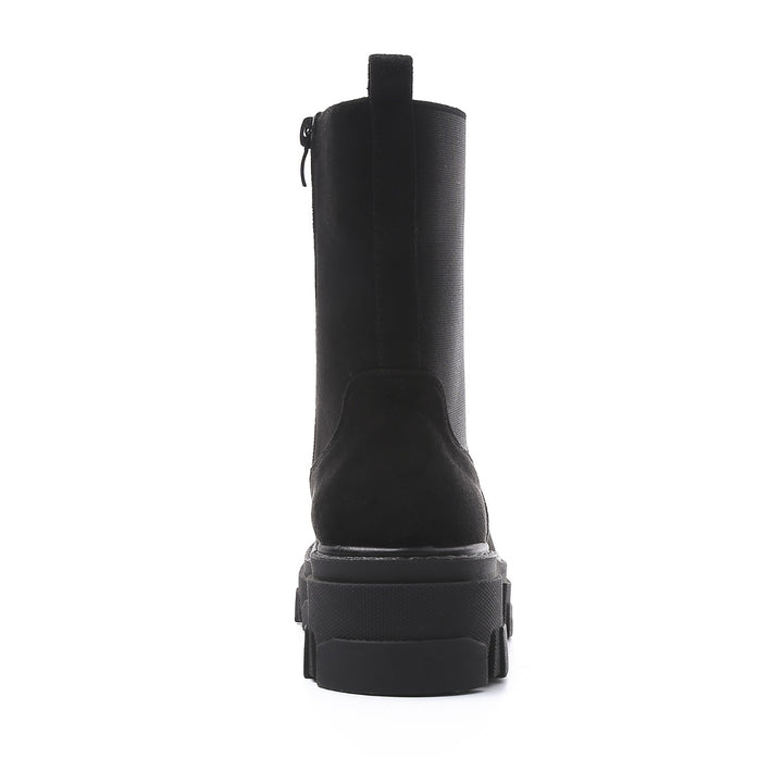 Smile Favorites Chelsea Boots Schwarz suedine Plateau