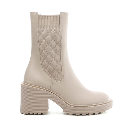 Smile Favorites Chelsea-Nähte mit Absatz Beige