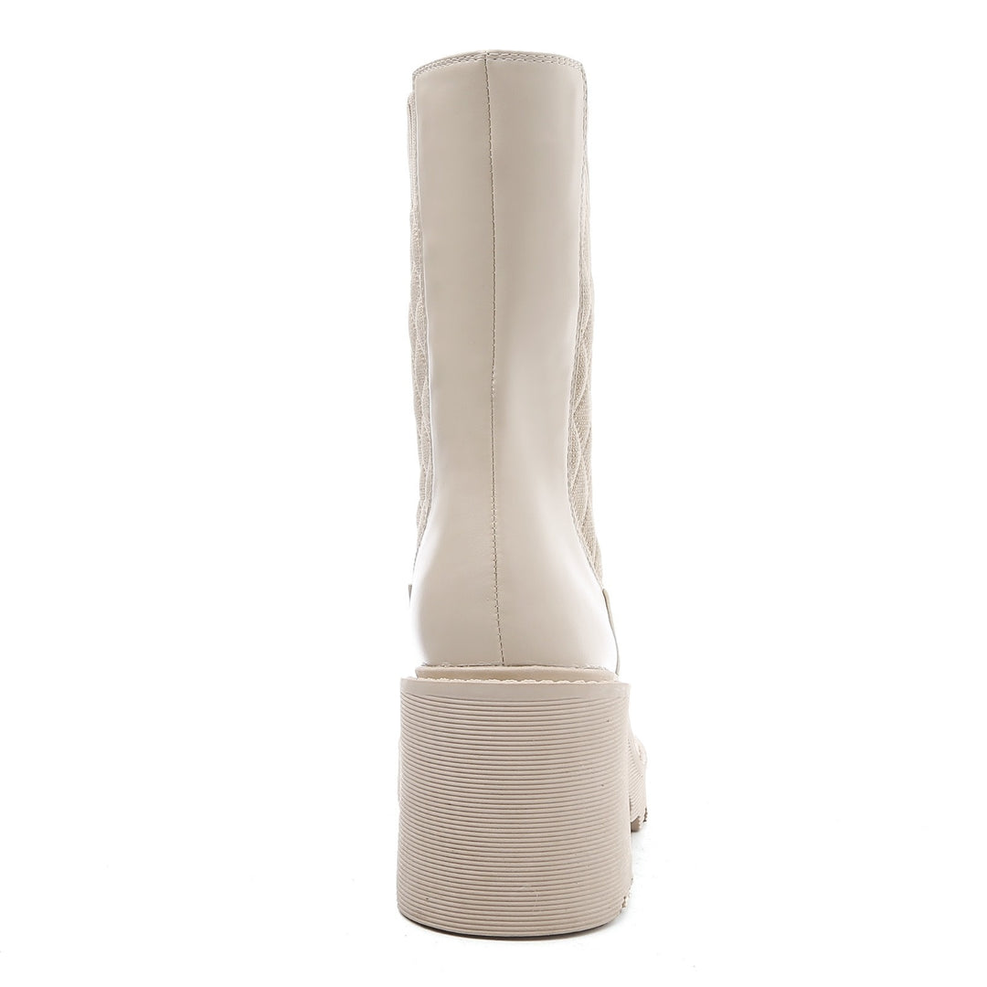Smile Favorites Chelsea-Nähte mit Absatz Beige
