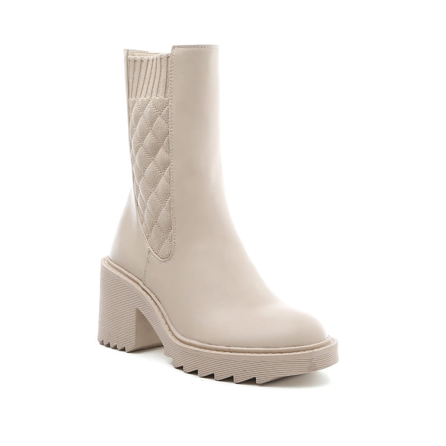 Smile Favorites Chelsea-Nähte mit Absatz Beige