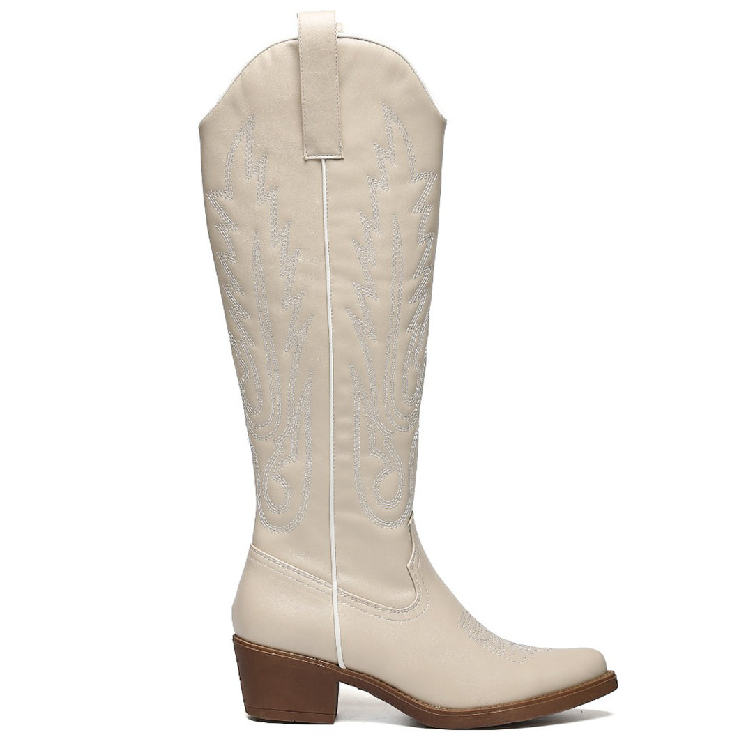 Smile Favorites , beige mit weißen Ziernähten, hoch