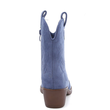 Smile Favorites Cowboystiefel Blau Kurz