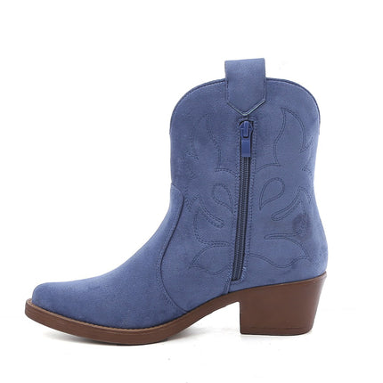 Smile Favorites Cowboystiefel Blau Kurz