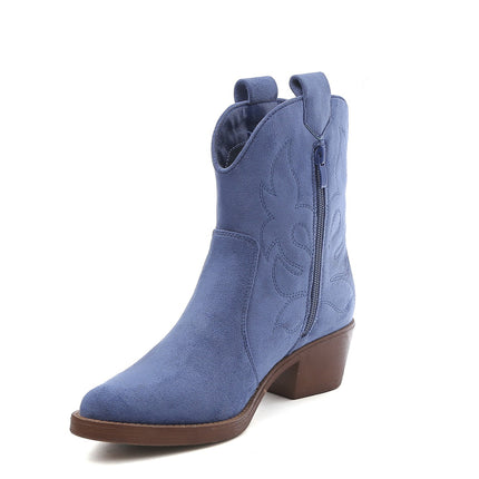 Smile Favorites Cowboystiefel Blau Kurz