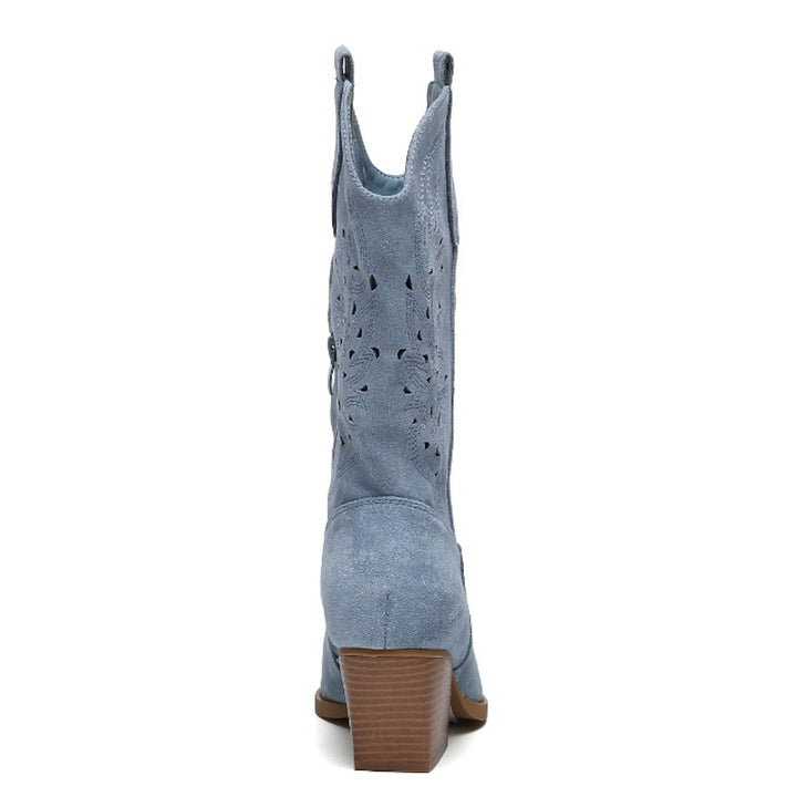 Smile Favorites Cowboy Stiefel Blau Wildleder Western