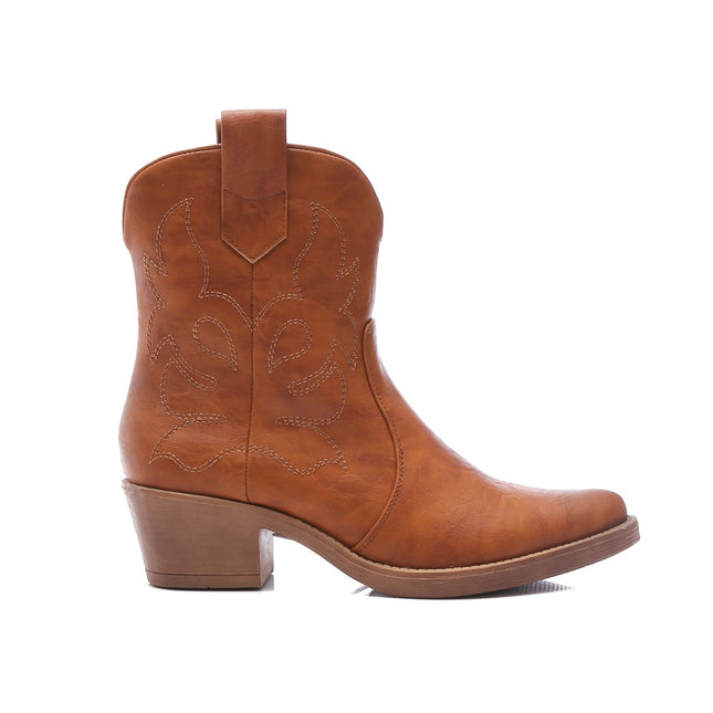 Smile Favorites Cowboystiefel Camel Kurz