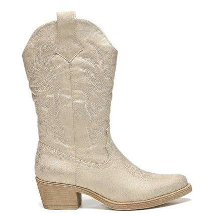 Smile Favorites Cowboystiefel Goldspritznaht