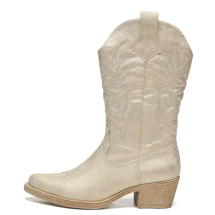Smile Favorites Cowboystiefel Goldspritznaht