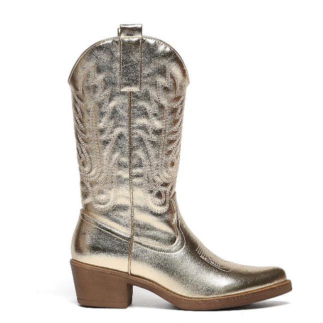 Smile Favorites Cowboystiefel mit goldenen Nähten