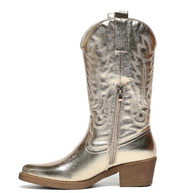 Smile Favorites Cowboystiefel mit goldenen Nähten
