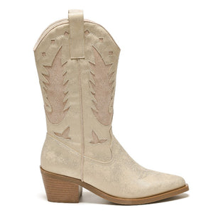 Smile Favorites Cowboystiefel Gold Western Beige