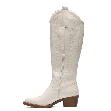 Smile Favorites Cowboystiefel hoch Beige