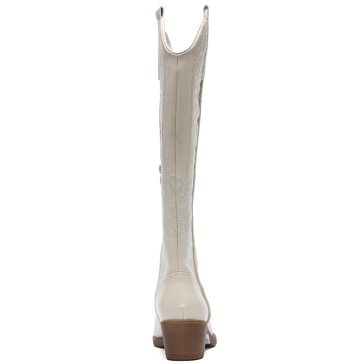 Smile Favorites Cowboystiefel hoch Beige