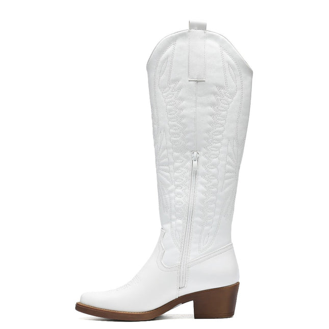 Smile Favorites Cowboystiefel hoch Weiß