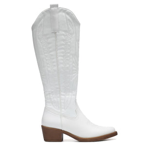 Smile Favorites Cowboystiefel hoch Weiß