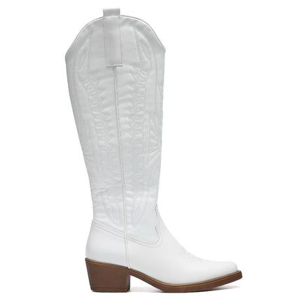 Smile Favorites Cowboystiefel hoch Weiß