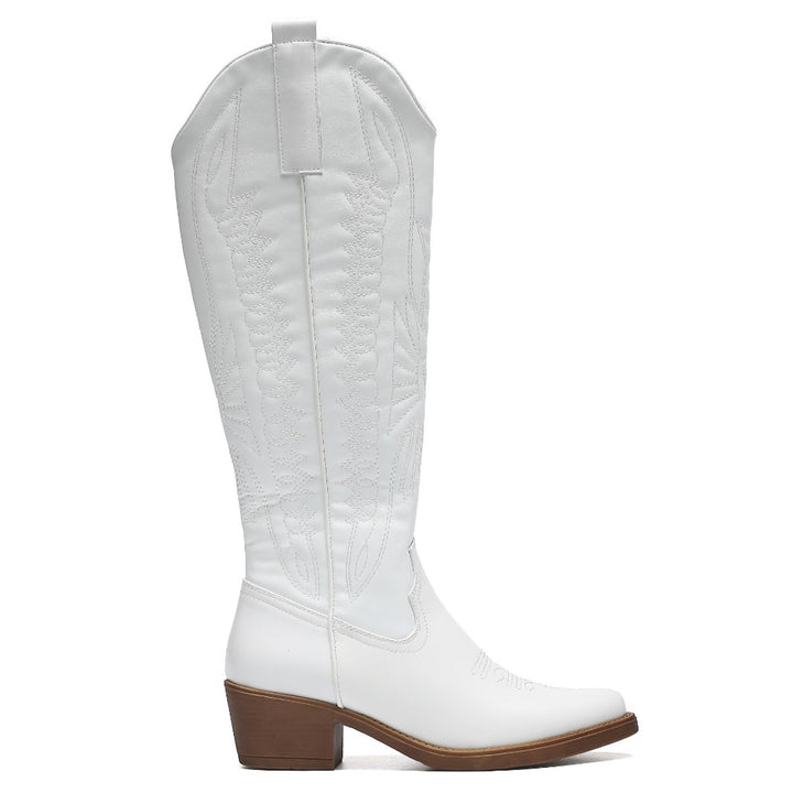 Smile Favorites Cowboystiefel hoch Weiß