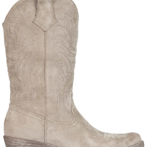 Smile Favorites Cowboystiefel Khaki Suedine Nähte