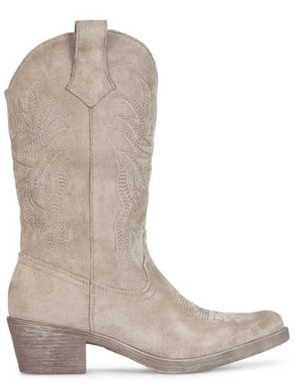 Smile Favorites Cowboystiefel Khaki Suedine Nähte