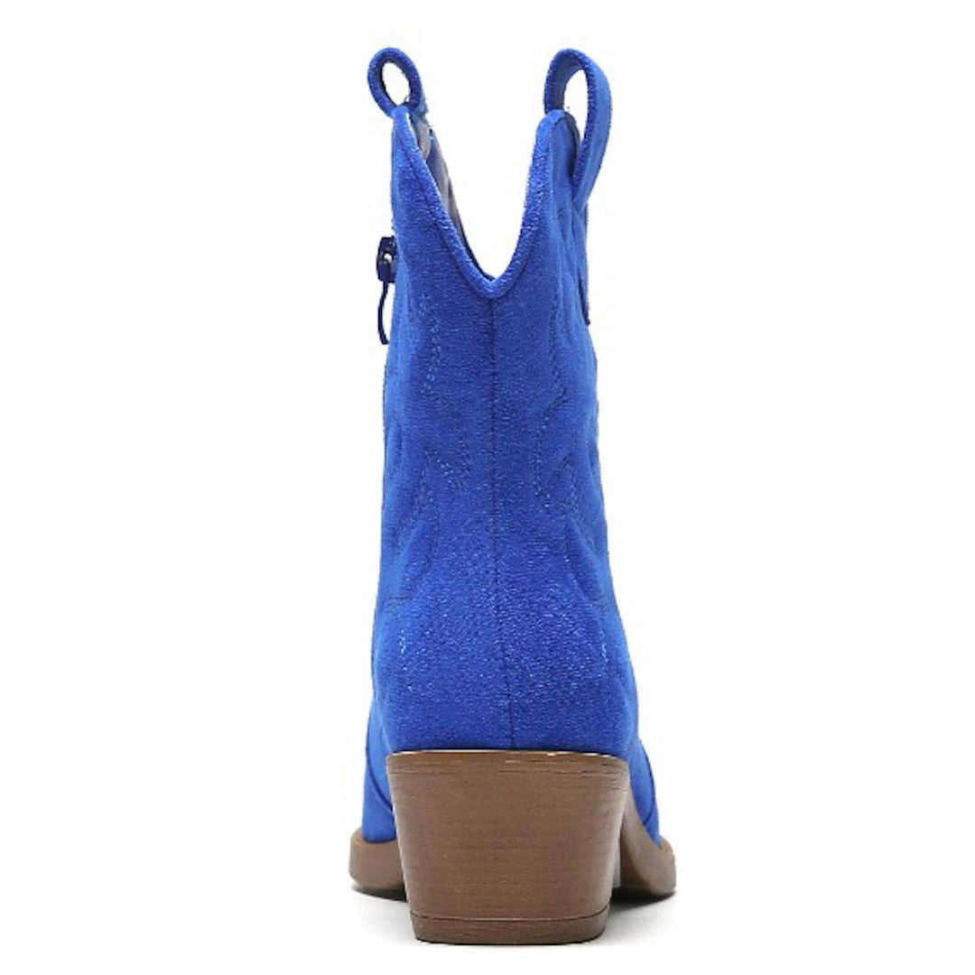 Smile Favorites Cowboystiefel kurz Kobaltblau