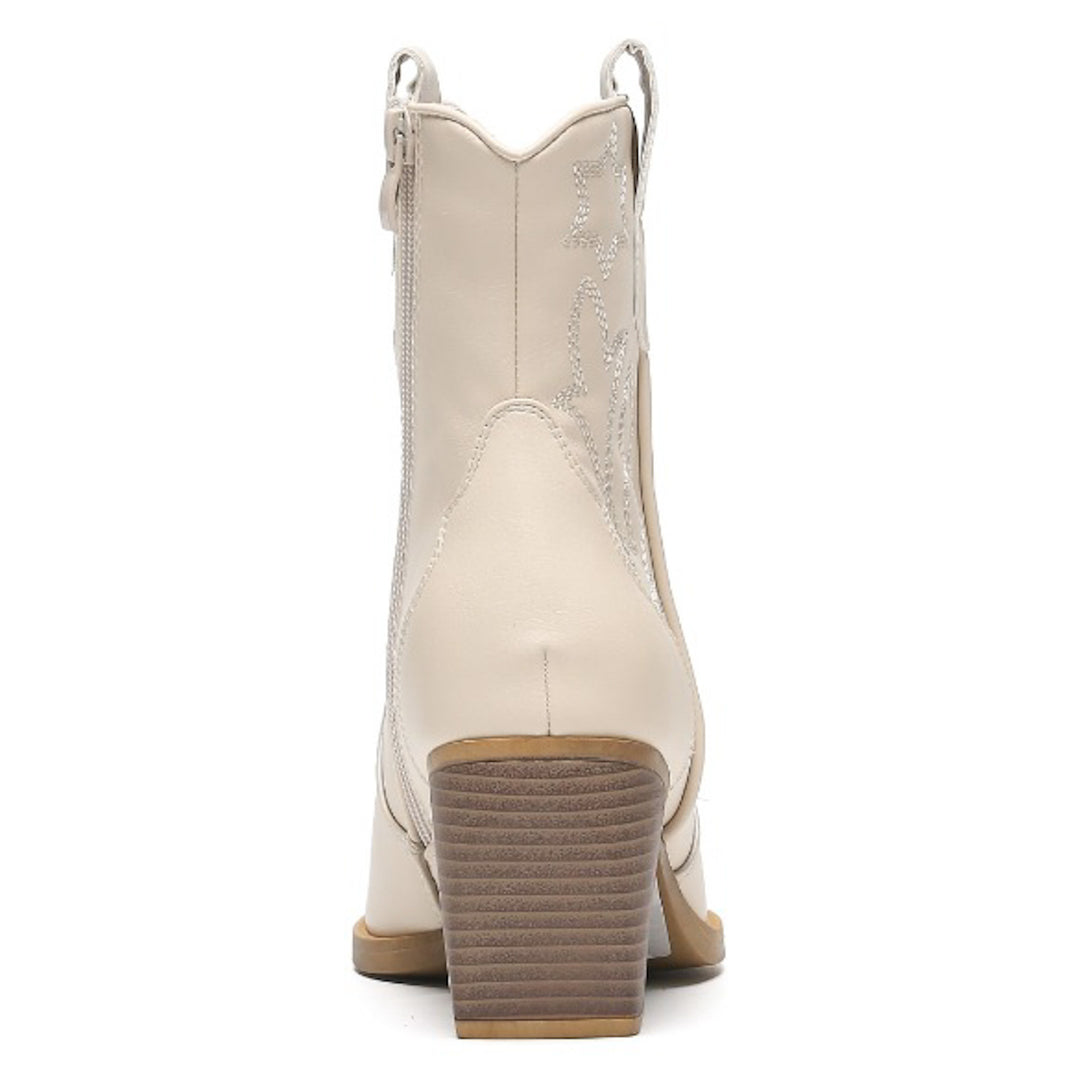 Smile Favorites Cowboystiefel Short Star Beige