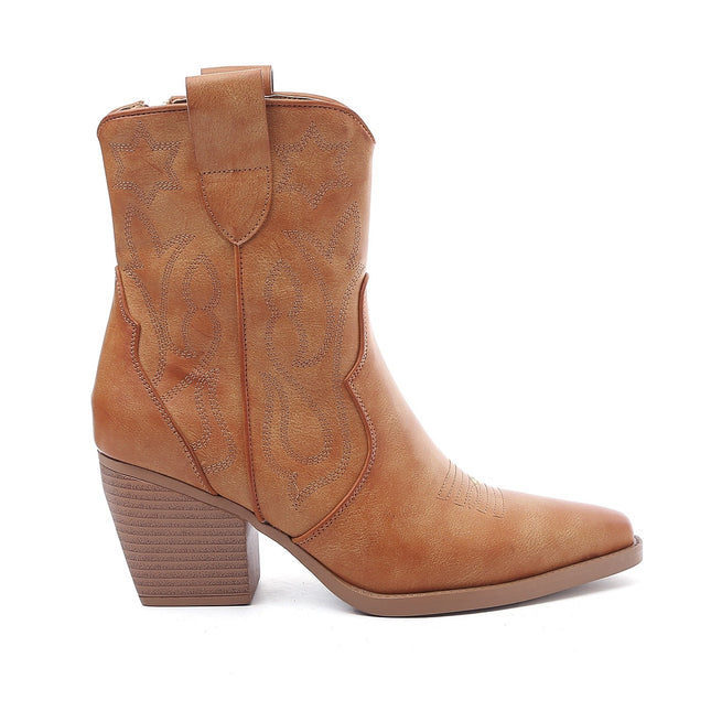 Smile Favorites Cowboystiefel Short Star Camel