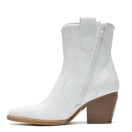 Smile Favorites Cowboystiefel Short Star Weiß