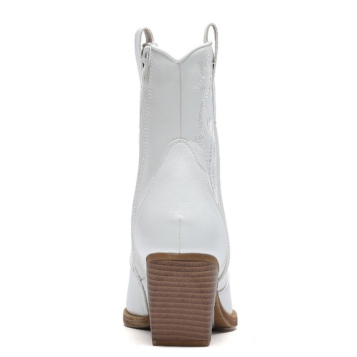 Smile Favorites Cowboystiefel Short Star Weiß