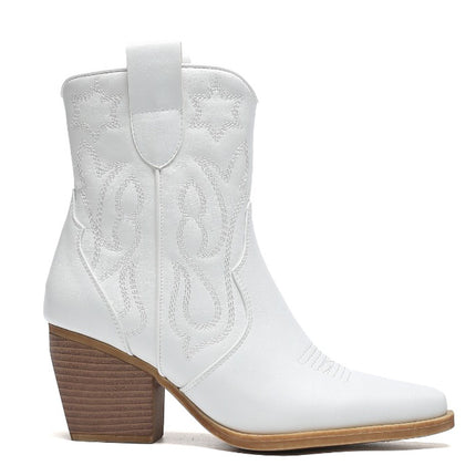 Smile Favorites Cowboystiefel Short Star Weiß