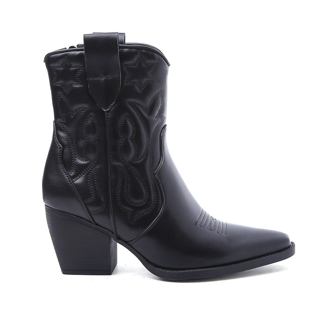 Smile Favorites Cowboystiefel Short Star Schwarz