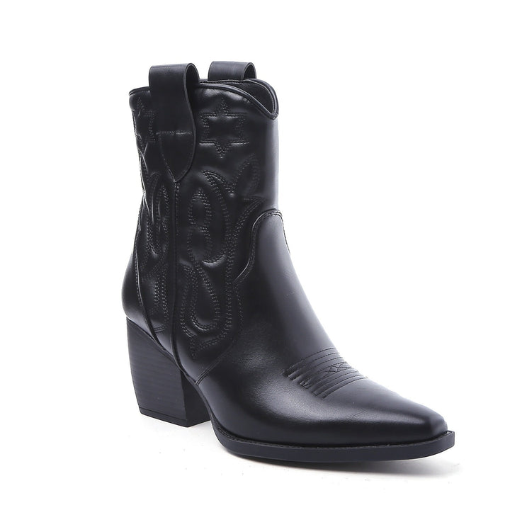 Smile Favorites Cowboystiefel Short Star Schwarz