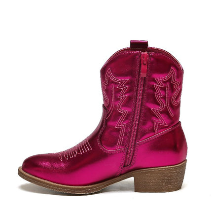 Smile Favorites Cowboystiefel Mädchen Fuchsia Kurz