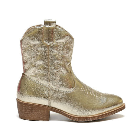 Smile Favorites Cowboystiefel Mädchen Gold Kurz