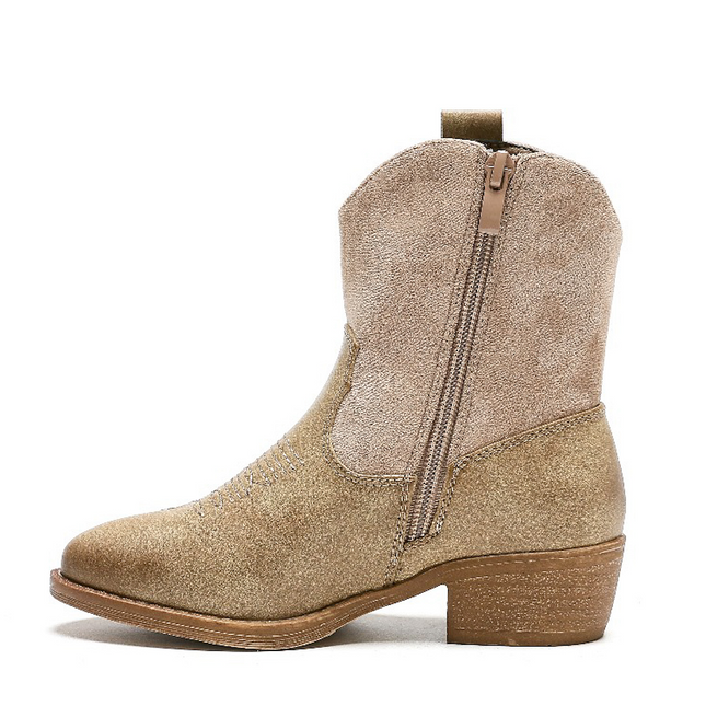 Smile Favorites Cowboystiefel Mädchen Khaki Flamme