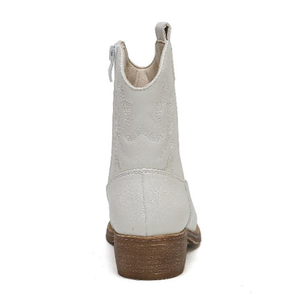 Smile Favorites Cowboystiefel Mädchen Weiß Kurz