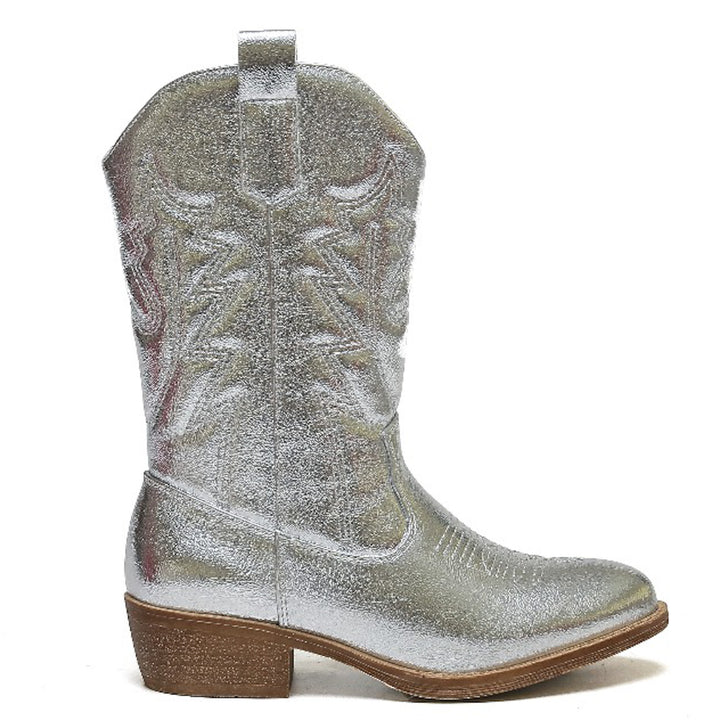 Smile Favorites Cowboystiefel Mädchen Silber