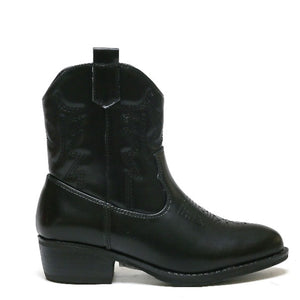 Smile Favorites Cowboystiefel Mädchen Schwarz Kurz