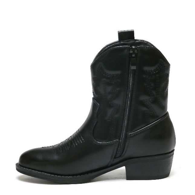 Smile Favorites Cowboystiefel Mädchen Schwarz Kurz