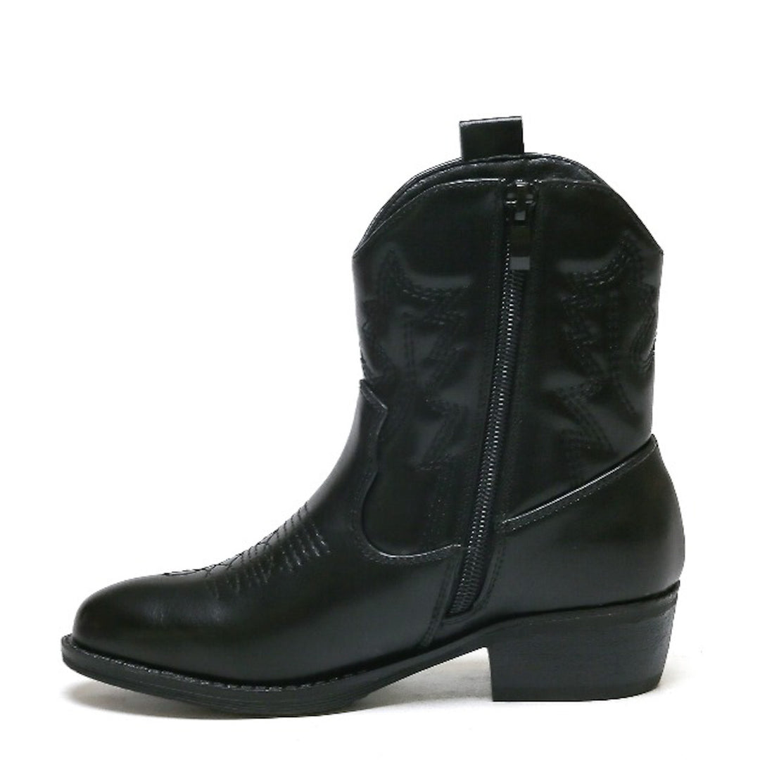 Smile Favorites Cowboystiefel Mädchen Schwarz Kurz