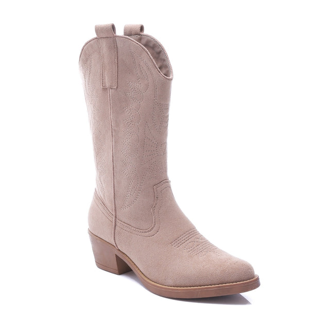 Smile Favorites Cowboy Stiefel Taupe Nude