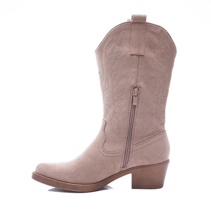 Smile Favorites Cowboy Stiefel Taupe Nude