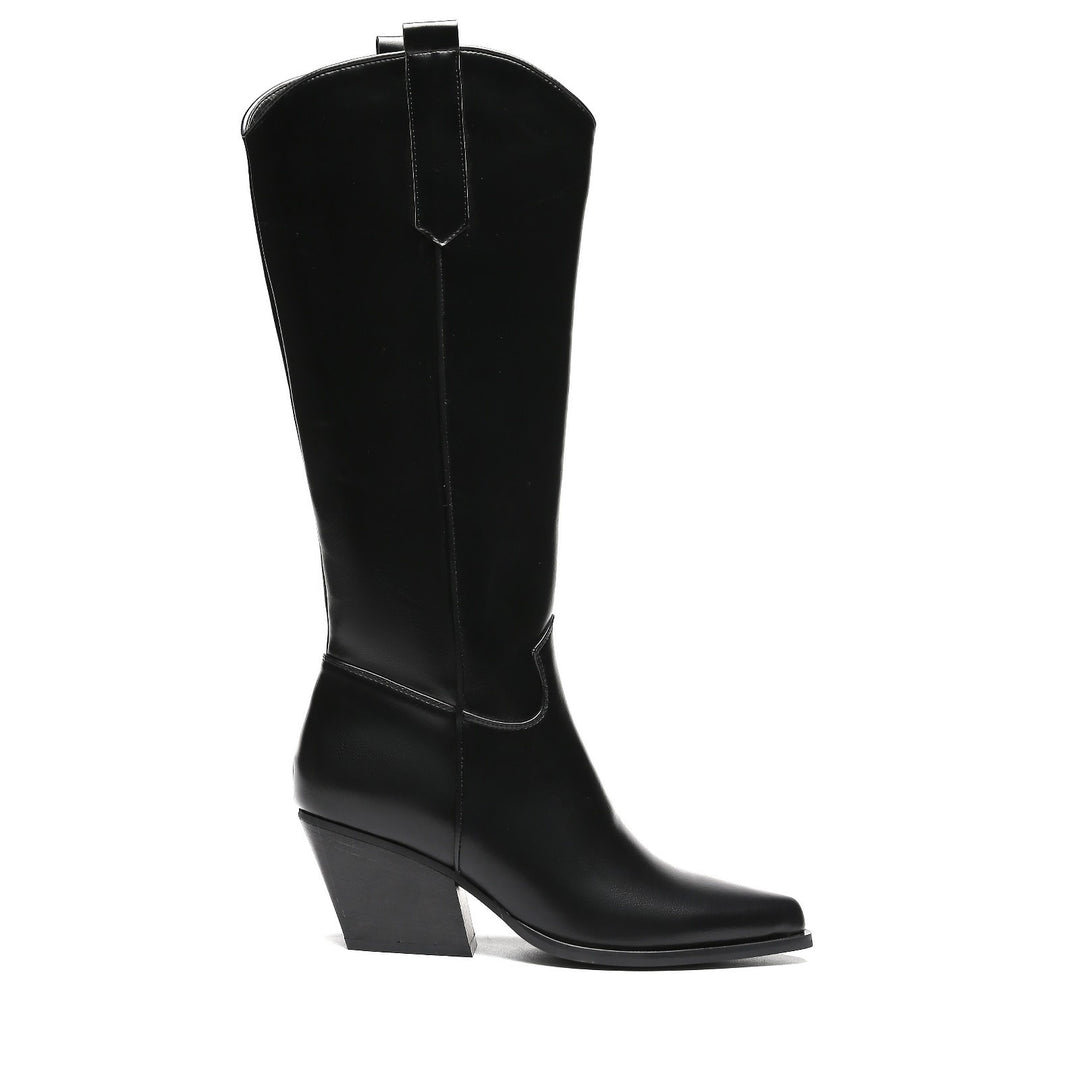 Smile Favorites Cowboystiefel Schwarz Basic High