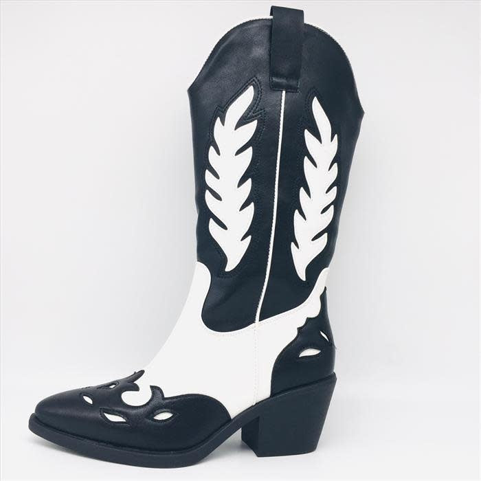 Smile Favorites Cowboy Stiefel Schwarz Bohemian