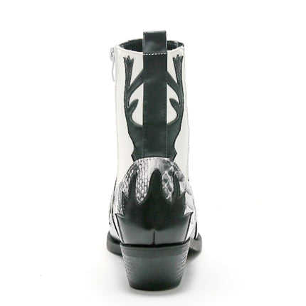 Smile Favorites Cowboystiefel Schwarz Kurz Schlange