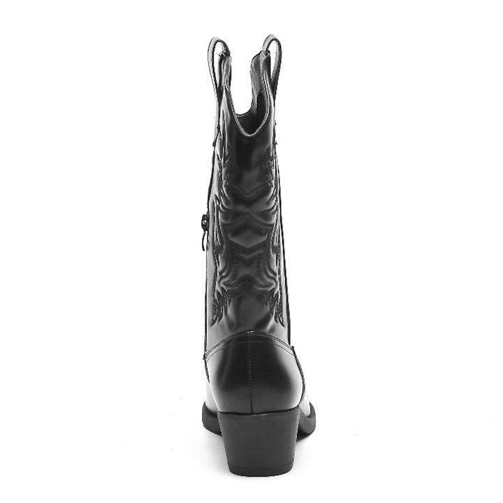 Smile Favorites Cowboystiefel Schwarz PU-Nähte