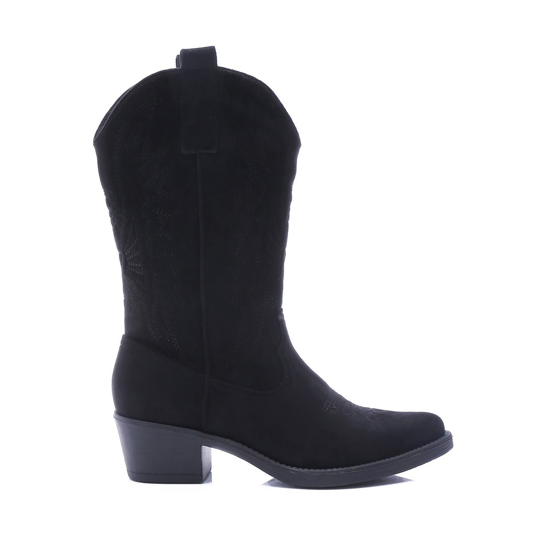 Smile Favorites Cowboystiefel Schwarzes Wildleder